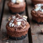 Death By Chocolate Mini Cheesecake Pies